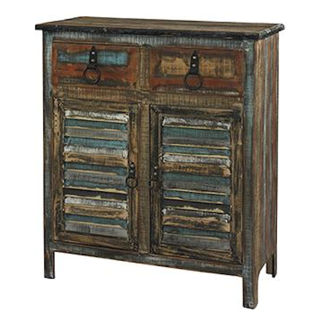 Powell Calypso 2-Drawer 2-Door Console