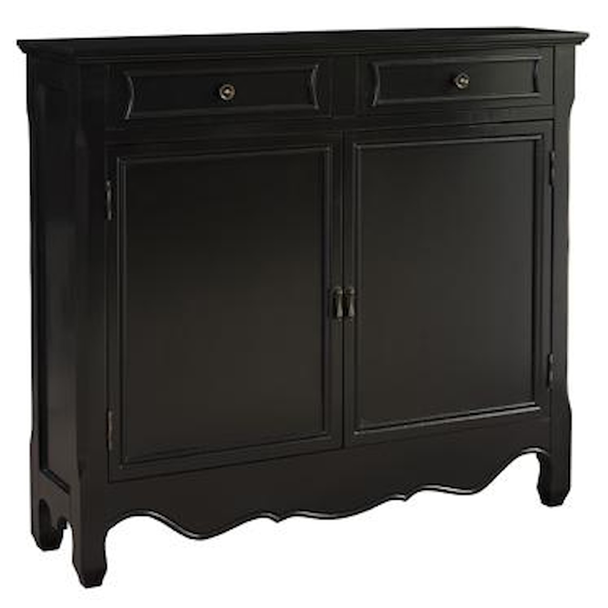 Powell Consoles Black 2-Door Console