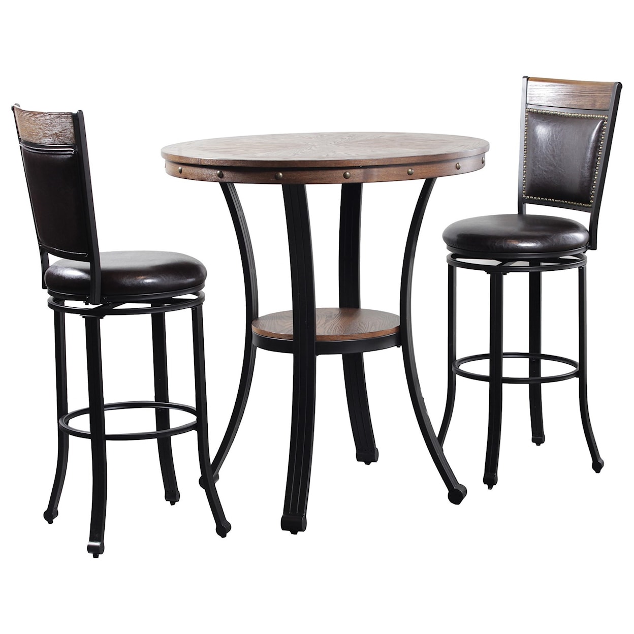 Powell Franklin 3-Piece Pub Table Set