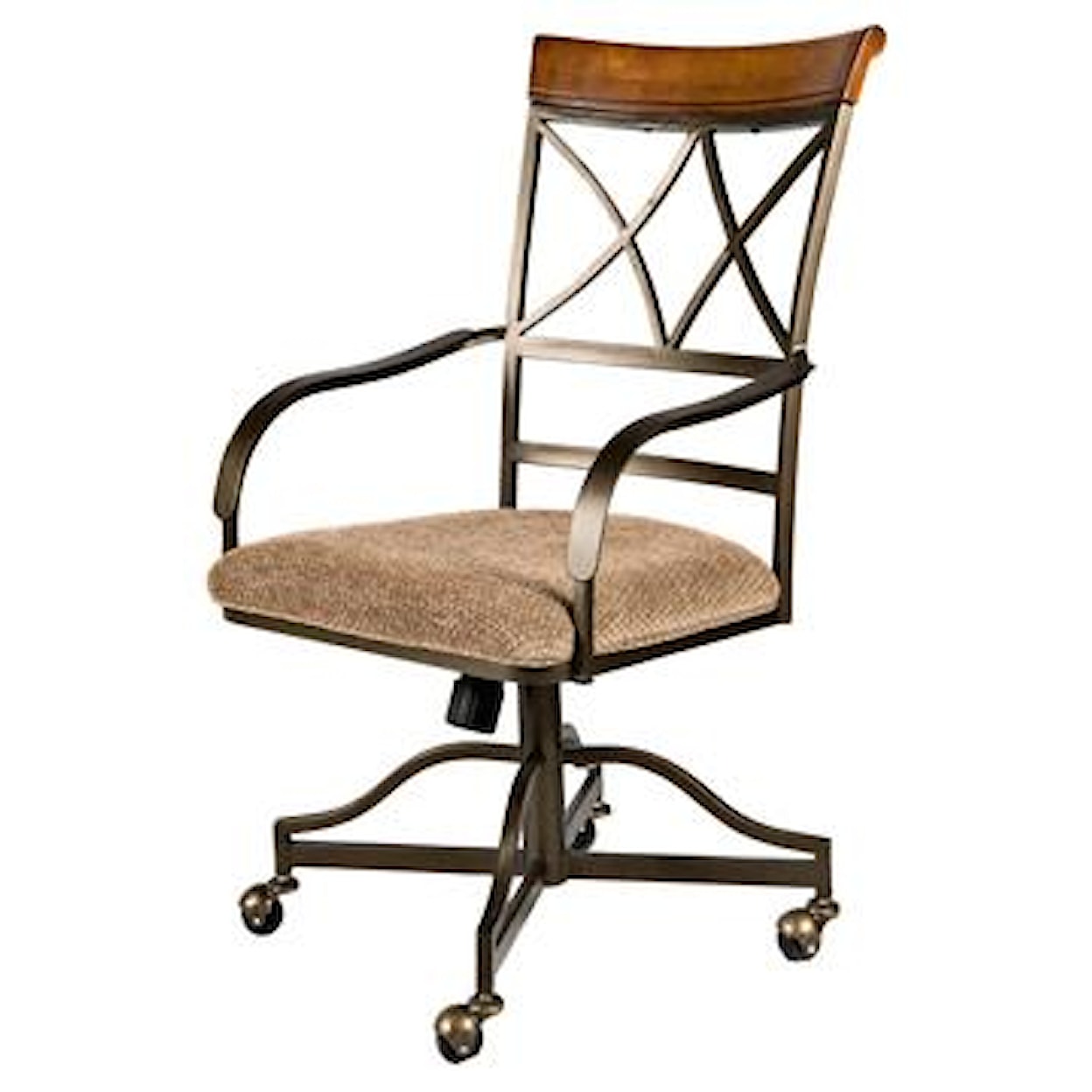 Powell Hamilton Swivel Tilt Dining Chair with Casters