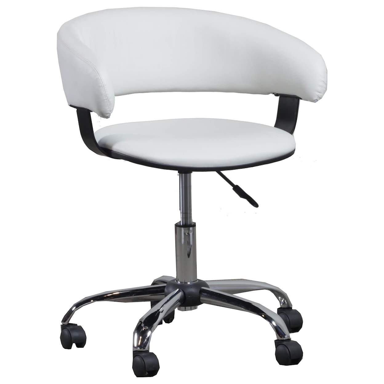 Powell Home Office White Gas Lift Desk Chair