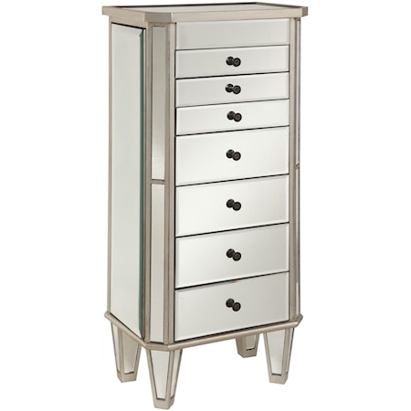 Mirrored Jewelry Armoire