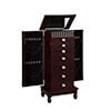 Powell Jewelry Armoire Contemporary “Merlot” Jewelry Armoire