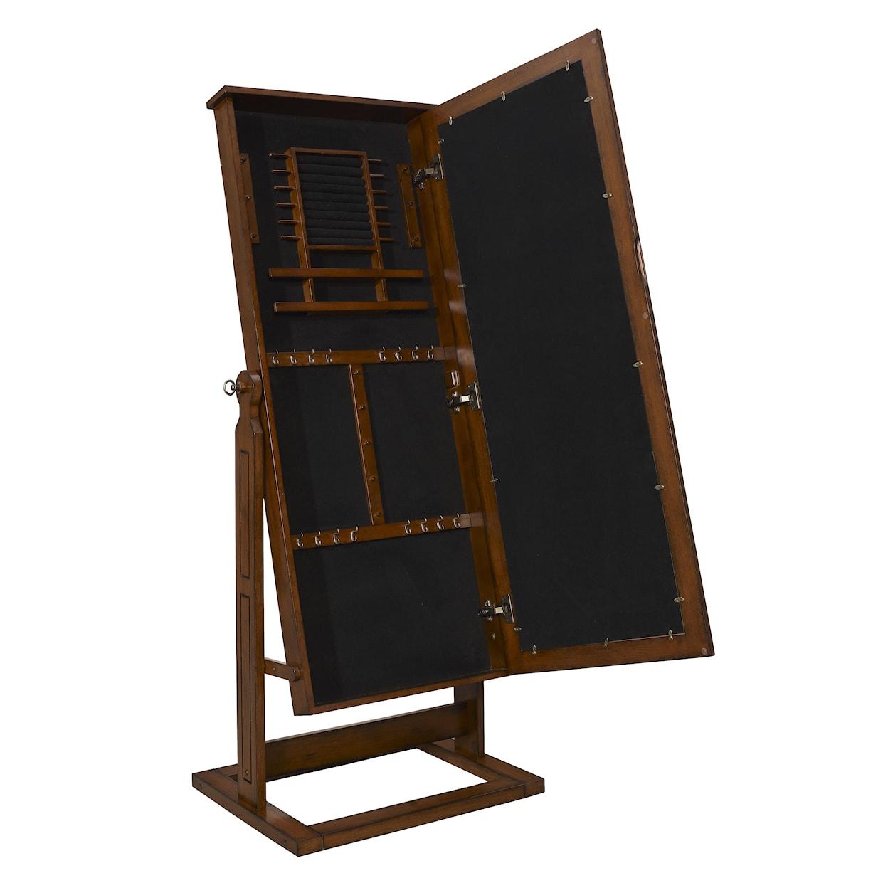 Powell Jewelry Armoire Walnut Cheval Jewelry Wardrobe