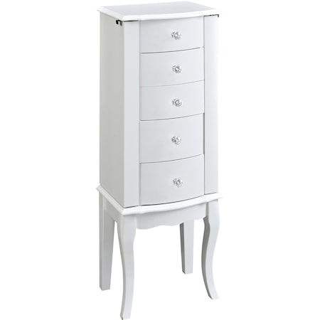 White Jewelry Armoire