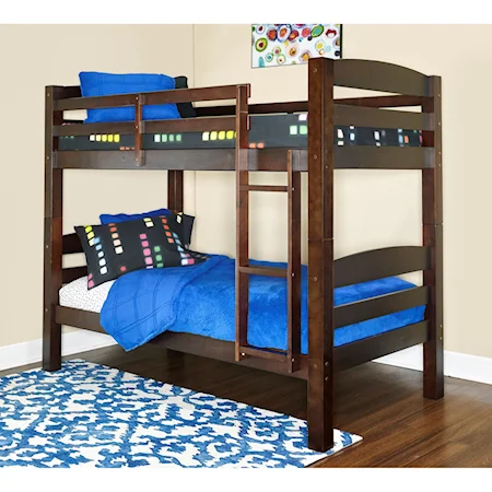 Children's Twin Over Twin Bunk Bed