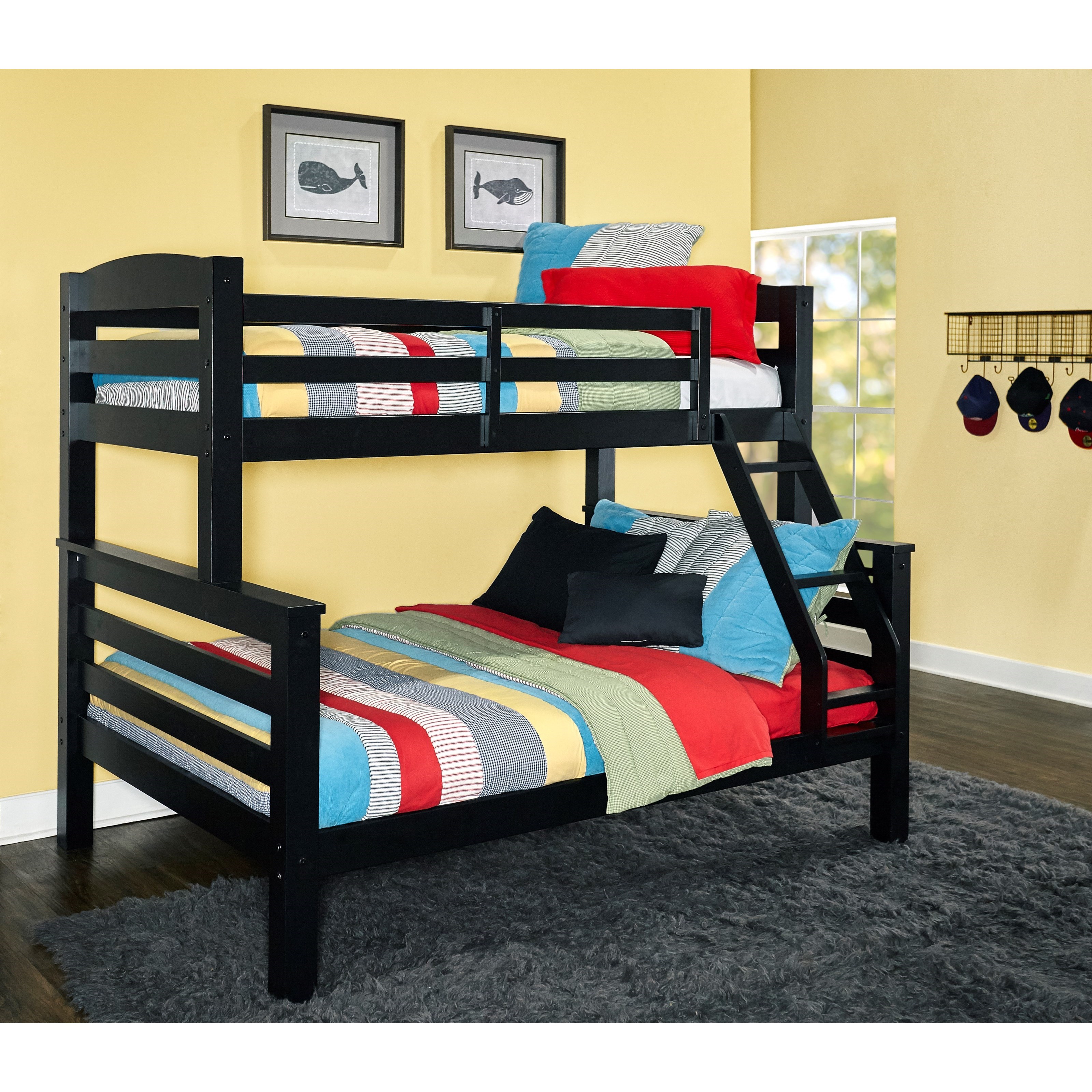 Powell Levi 16Y2005TFB Children s Twin Over Full Bunk Bed Wayside Furniture Mattress Bed Bunk Bed