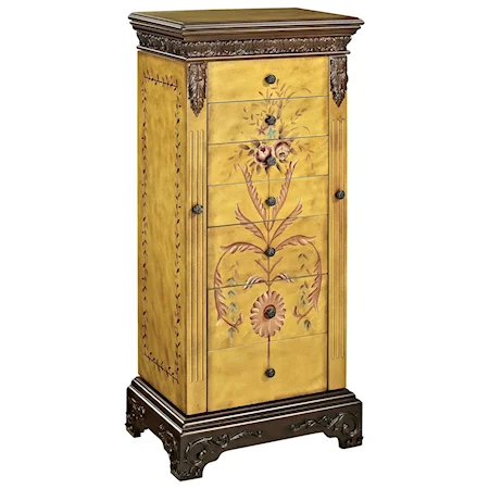 Hand Painted Jewelry Armoire