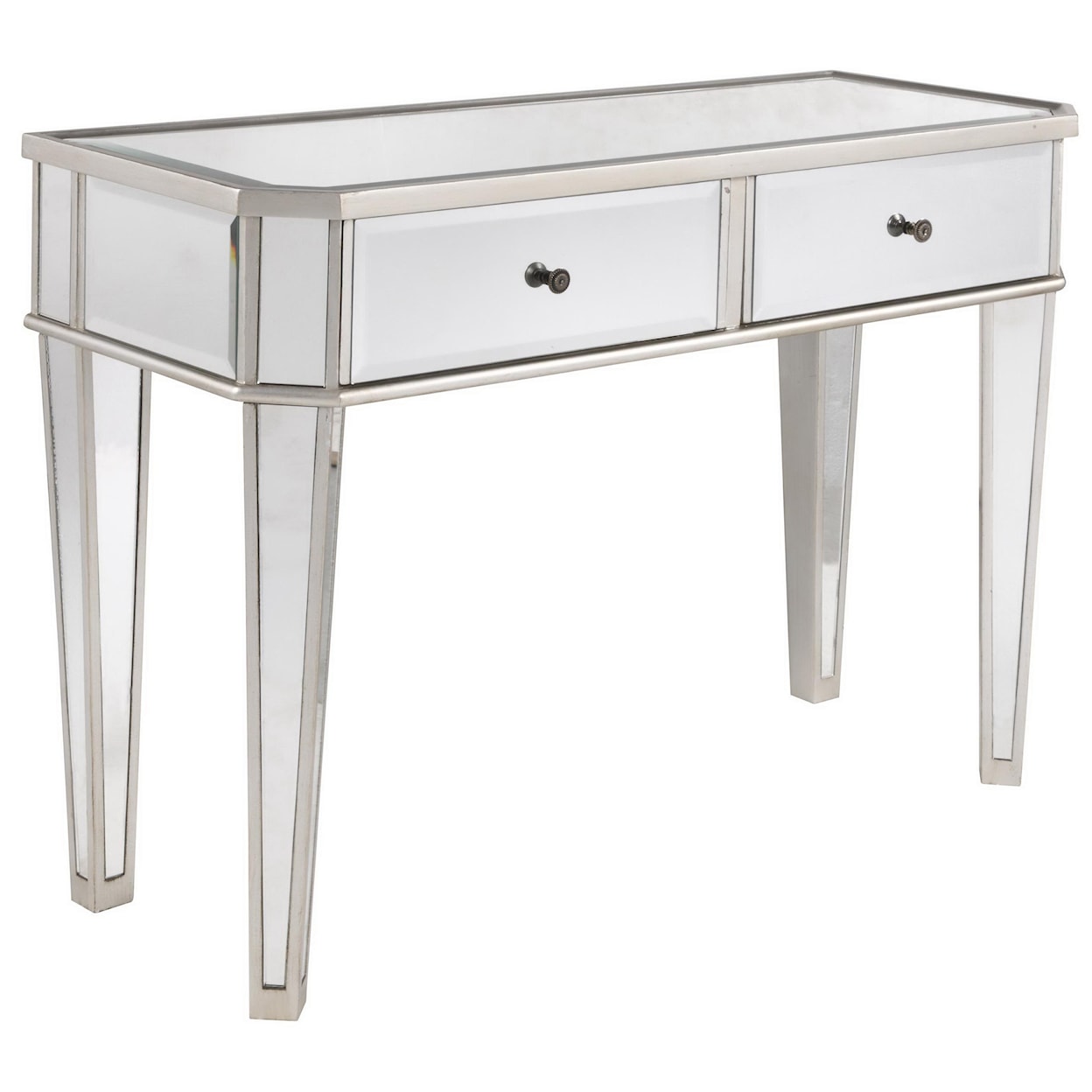 Powell Accents Silver Mirrored Console