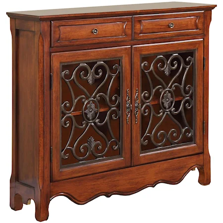 Light Cherry Console Cabinet