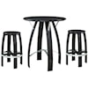 Powell Wade 3-Piece Bar Height Pub Table Set