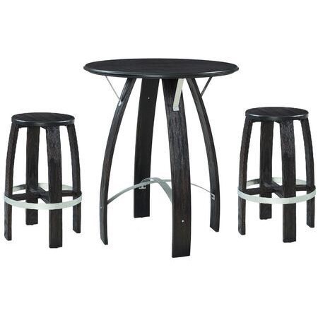 Powell Wade 17A6001PT Industrial Bar Height Pub Table with Metal Accents Wayside Furniture