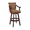 Powell Warm Cherry Swivel Bar Stool