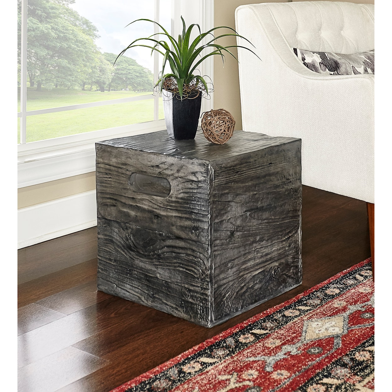 Powell Warner Crate End Table