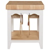 Powell White Kitchen Island