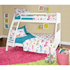 Powell Youth Beds and Bunks Easton White Bunk Bed
