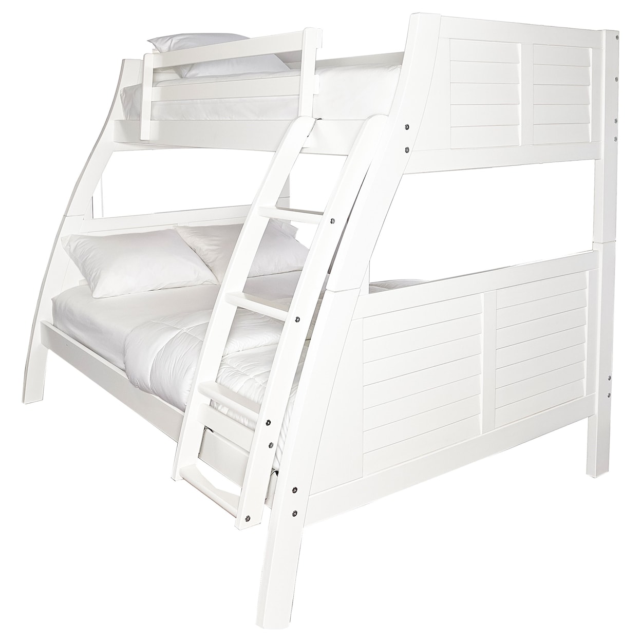 Powell Youth Beds and Bunks Easton White Bunk Bed