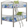 Powell Youth Beds and Bunks Twin Metal Bunk Bed