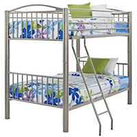Heavy Metal Twin Over Twin Bunk Bed