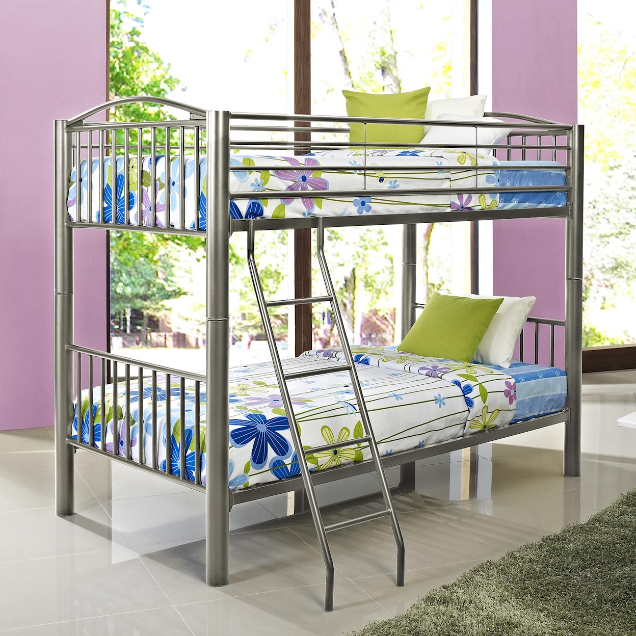 Powell Youth Beds and Bunks Twin Metal Bunk Bed