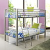 Powell Youth Beds and Bunks Twin Metal Bunk Bed