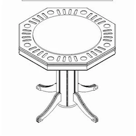 Warm Cherry Dining and Poker Table