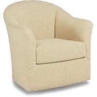 Casual Attached Back Swivel Chair