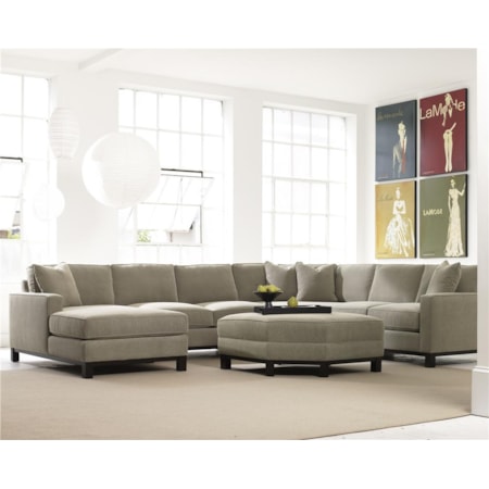 4 Piece Sectional with Chaise