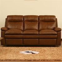 Reclining Sofa with Pillow Top Cushions