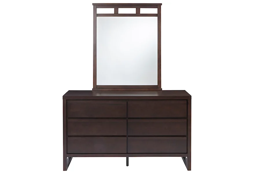 Athena Drawer Dresser and Mirror by Progressive Furniture at J & J Furniture