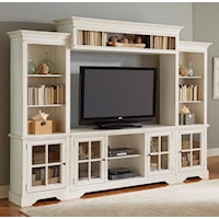 Cottage Entertainment Center in Light Finish