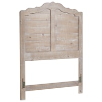 Cottage Twin-Size Distressed Pine Headboard