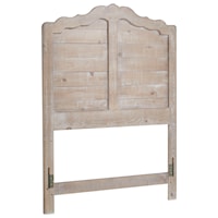 Cottage Full-Size Distressed Pine Headboard