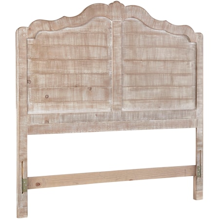 Cottage Queen-Size Distressed Pine Headboard