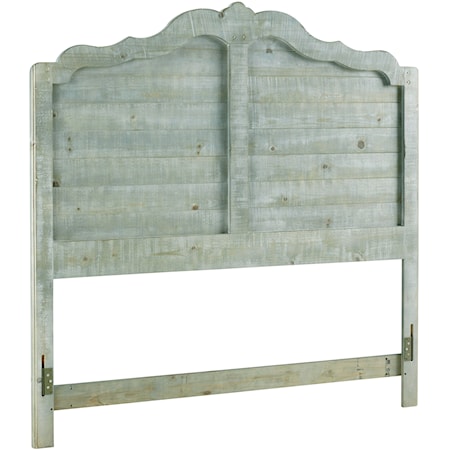 Cottage Queen-Size Distressed Pine Headboard