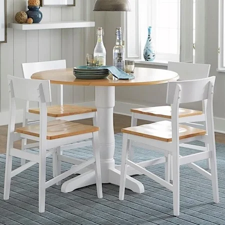 Casual Dining Room Table with Drop Leaves