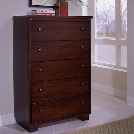 Casual Five Drawer Chest