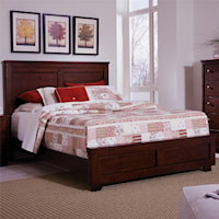 Casual California King Panel Bed