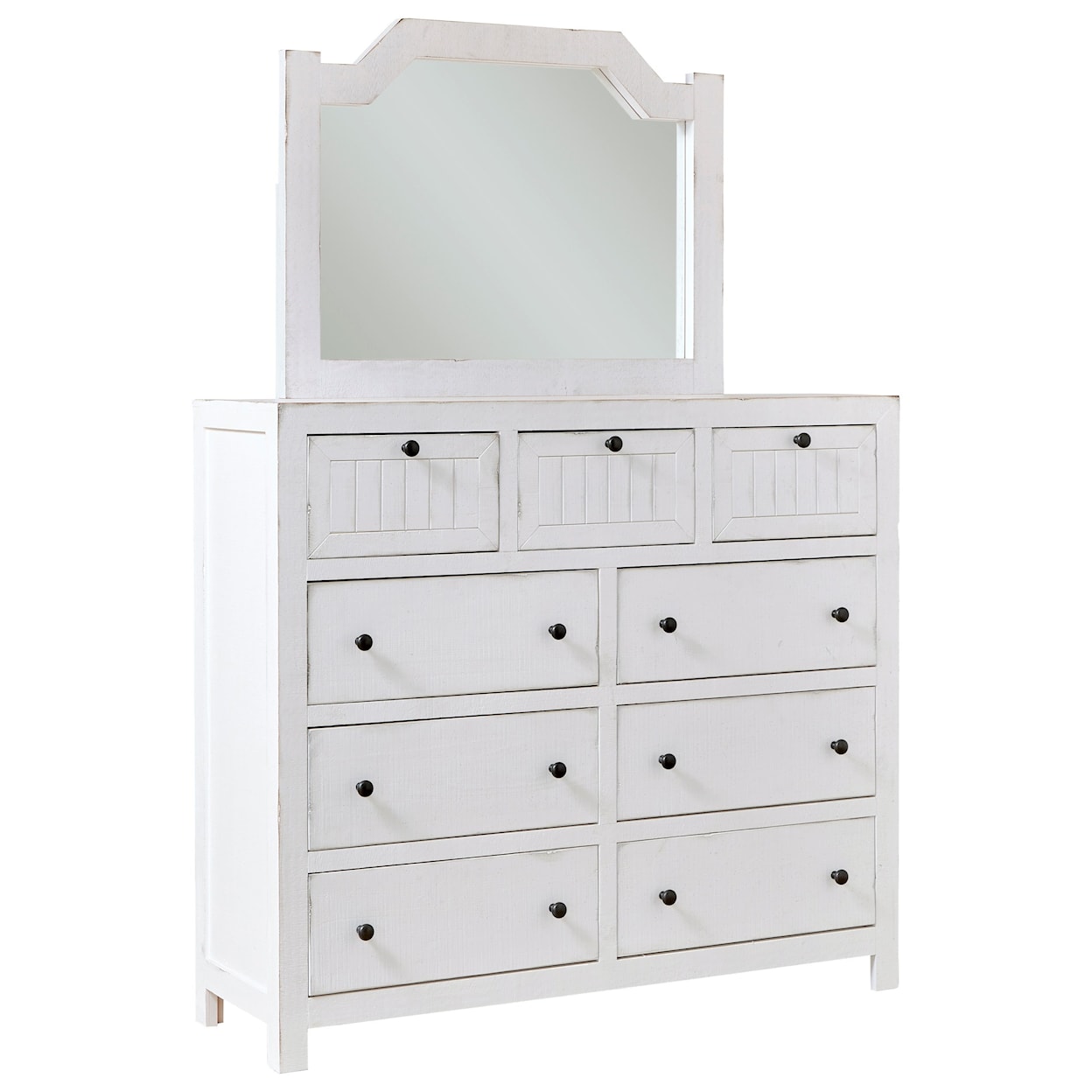Progressive Furniture Elmhurst Dresser and Mirror Set