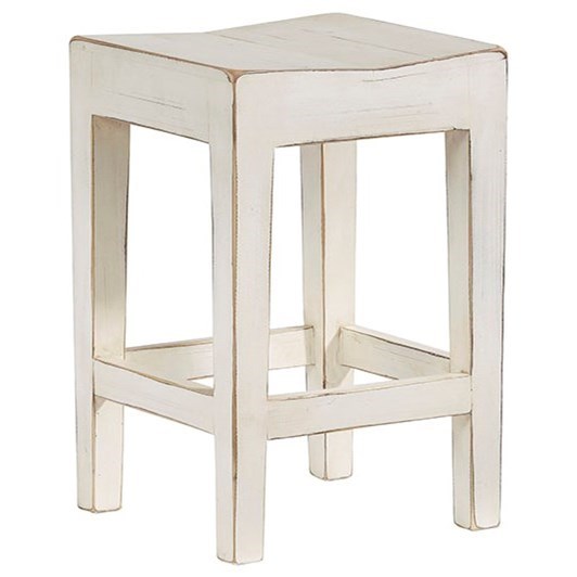 Progressive Furniture Farmhouse A13343W Casual Backless Solid Wood