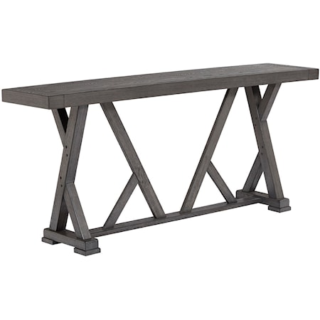 Console/Counter Table with Trestle Base