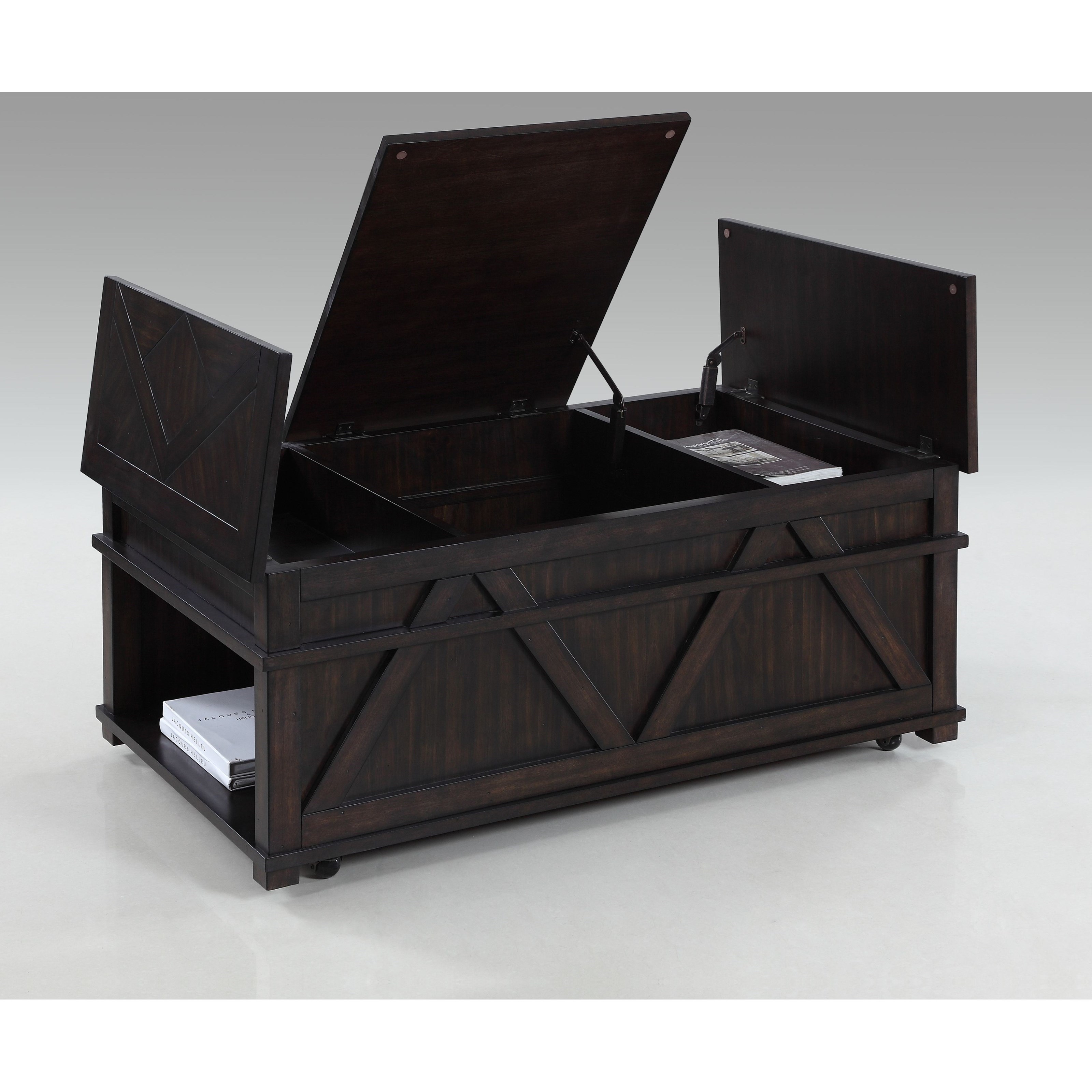 Progressive Furniture Foxcroft Castered Storage Chest Cocktail Table