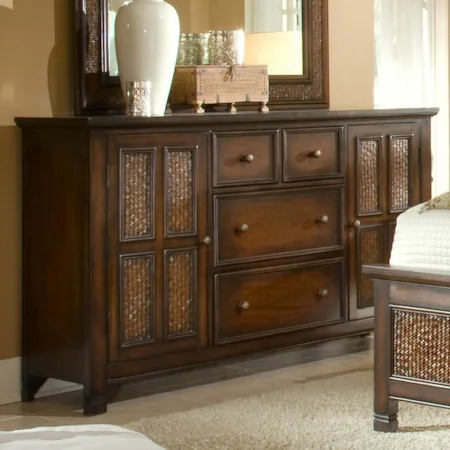 2 Door Dresser with 4 Drawers