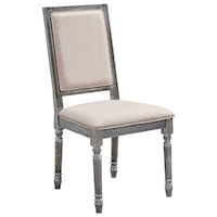 Solid Wood Upholstered Back Chair