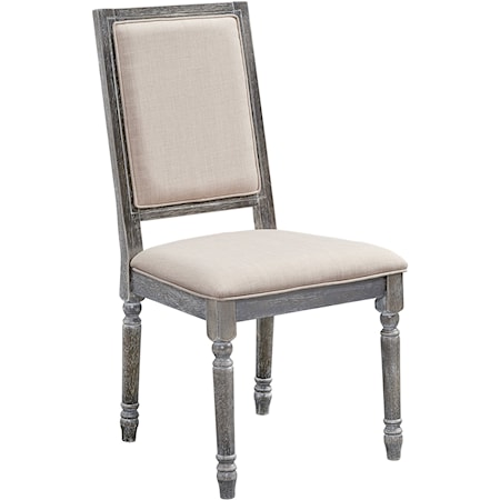 Solid Wood Upholstered Back Chair