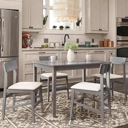 Contemporary Dining Table W/4 Chairs