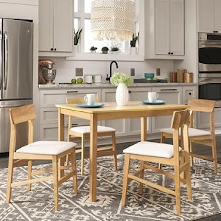 Contemporary Dining Table W/4 Chairs