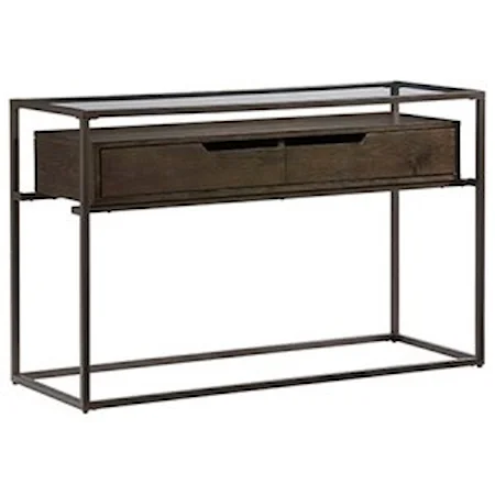 Contemporary Sofa Table with Drawers