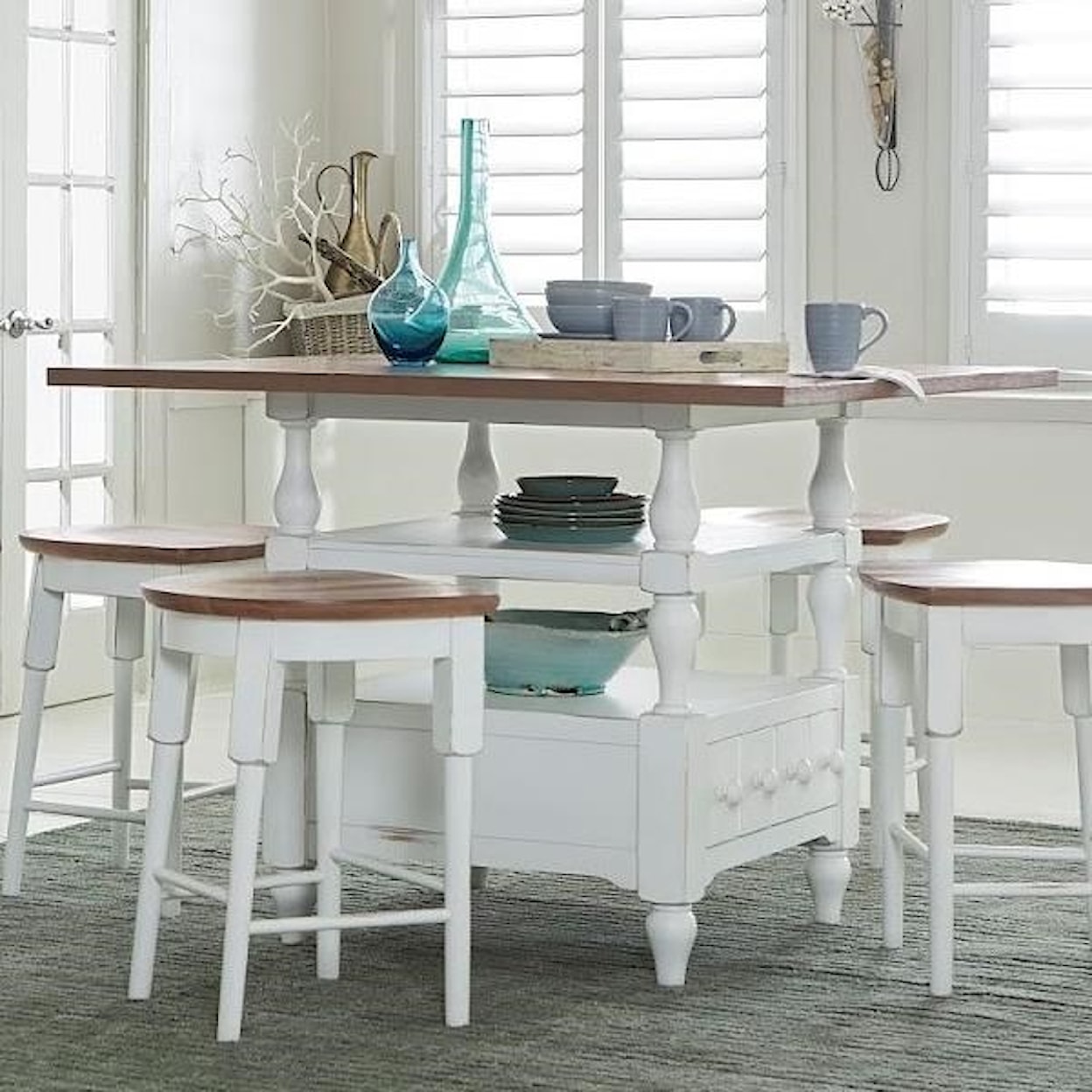 Progressive Furniture Shutters  Counter Table