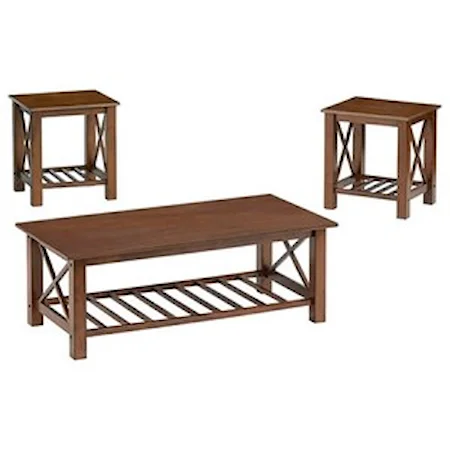 3-Pack Occasional Group with Cocktail Table and Two End Tables